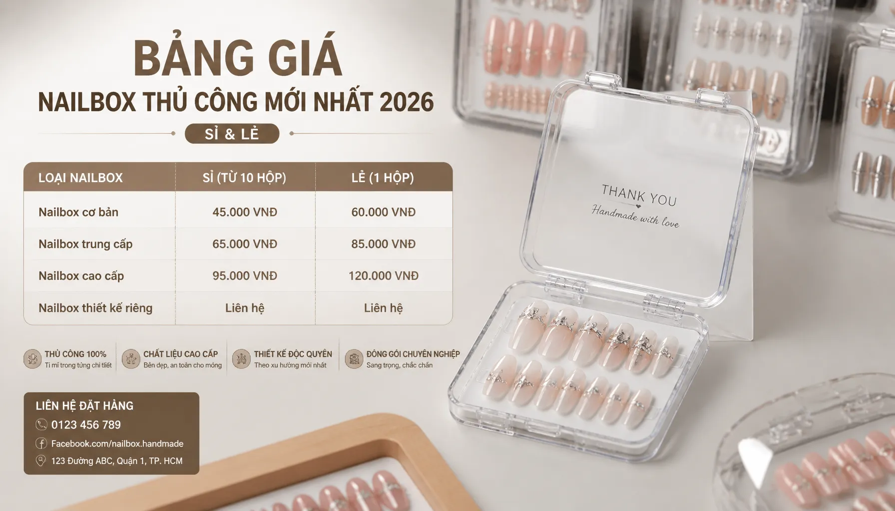 Bảng Giá Nailbox Thủ Công Mới Nhất 2026 (Sỉ & Lẻ) - Hình 2
