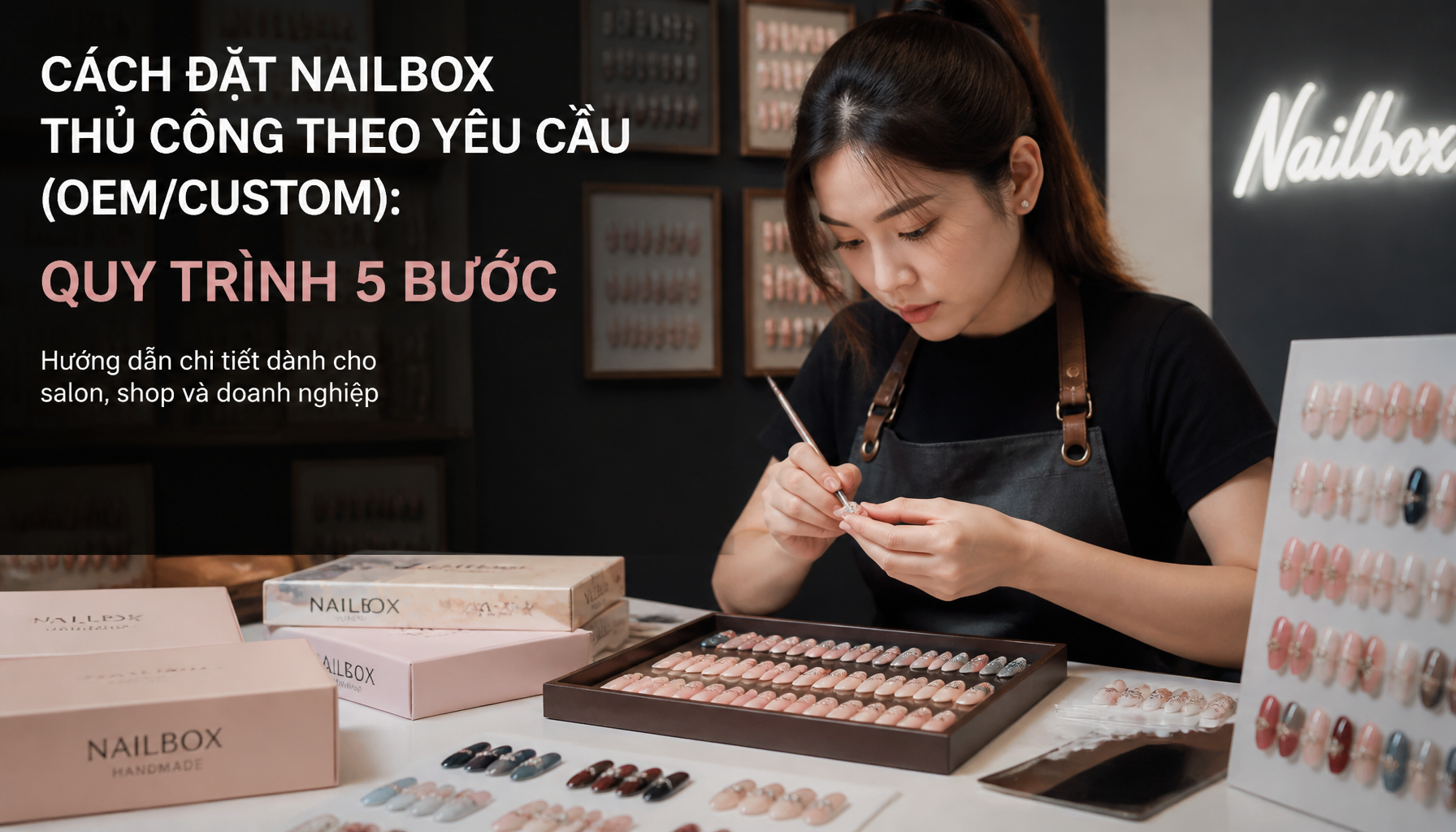 Cách Đặt Nailbox Thủ Công Theo Yêu Cầu (OEM/Custom): Quy Trình 5 Bước - Hình 1