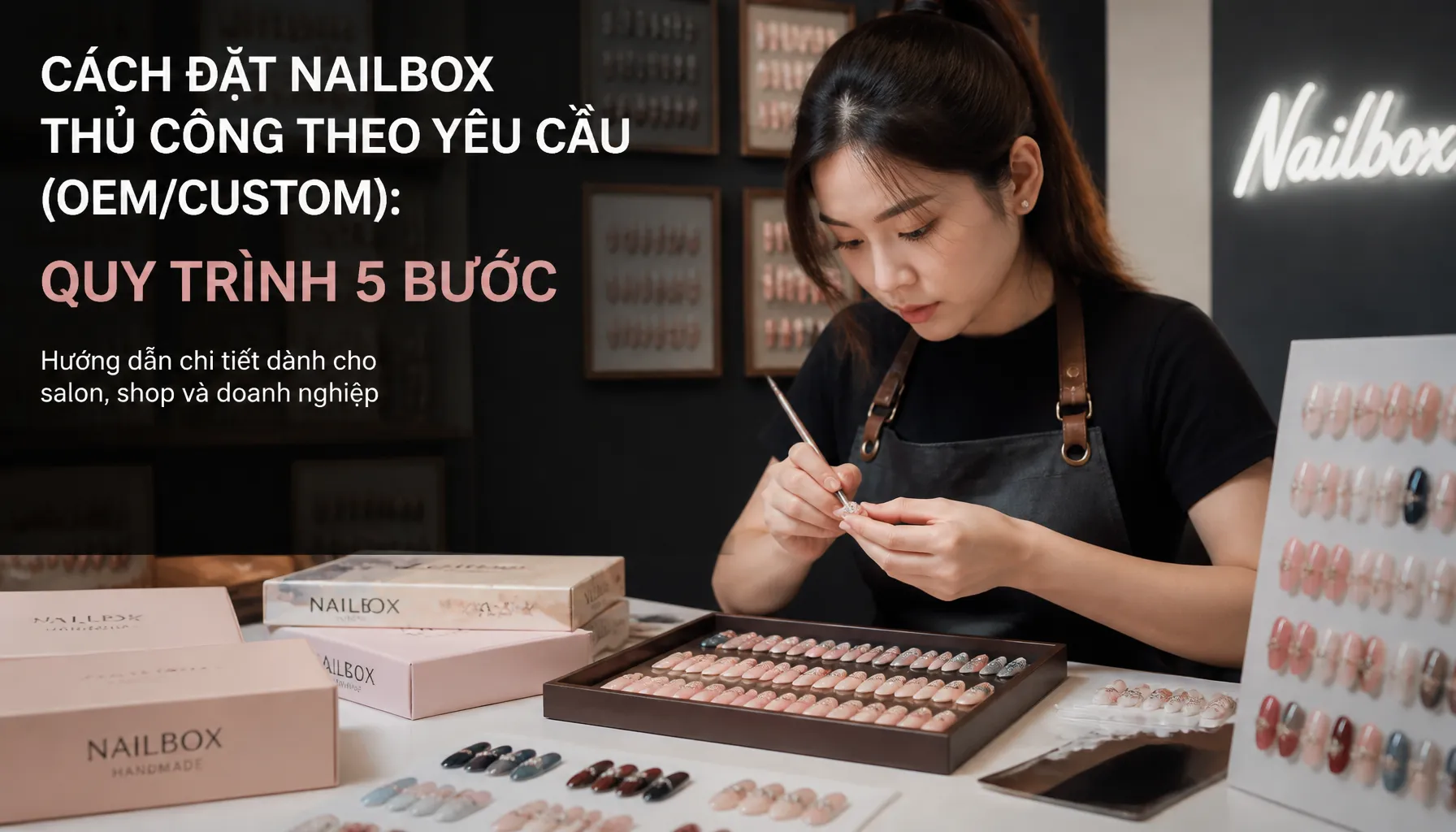 Cách Đặt Nailbox Thủ Công Theo Yêu Cầu (OEM/Custom): Quy Trình 5 Bước - Hình 1