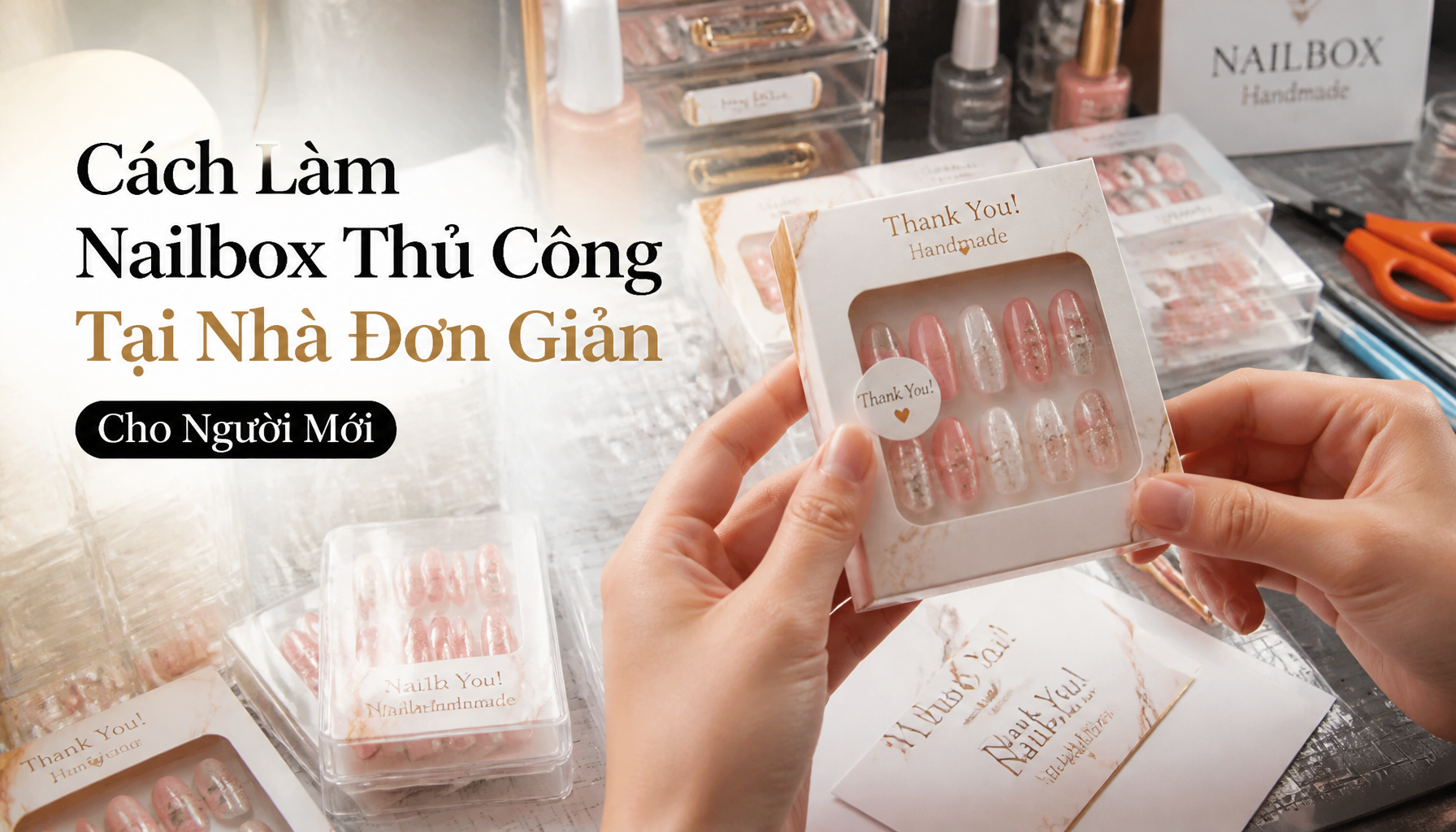 Cách Làm Nailbox Thủ Công Tại Nhà Đơn Giản Cho Người Mới