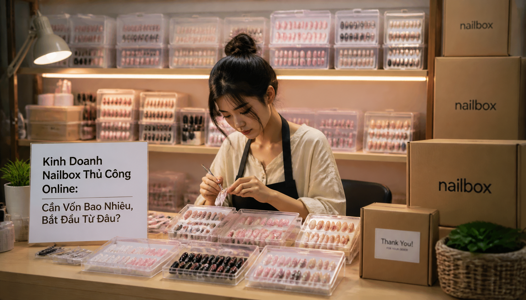 Kinh Doanh Nailbox Thủ Công Online: Cần Vốn Bao Nhiêu, Bắt Đầu Từ Đâu?