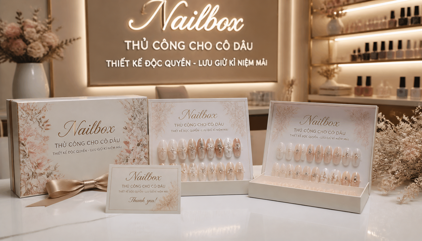 Nailbox Thủ Công Cho Cô Dâu: Thiết Kế Độc Quyền, Lưu Giữ Kỉ Niệm Mãi - Hình 1