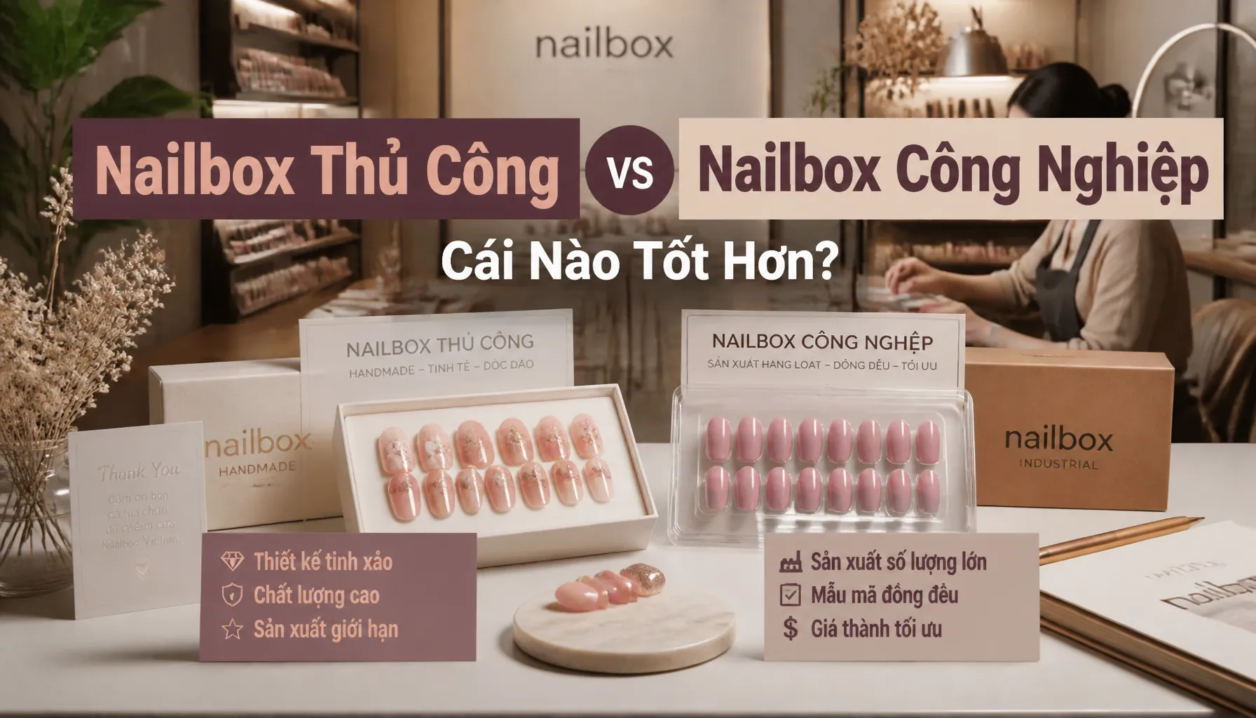 Nailbox Thủ Công vs Nailbox Công Nghiệp: Cái Nào Tốt Hơn?