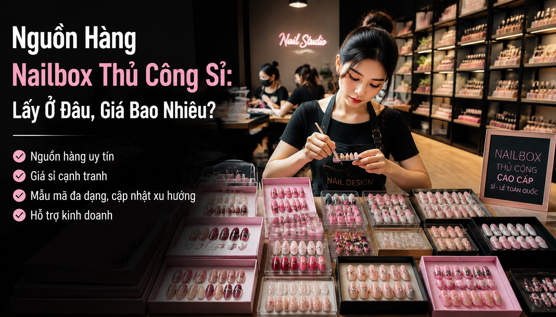 Nguồn Hàng Nailbox Thủ Công Sỉ: Lấy Ở Đâu, Giá Bao Nhiêu?