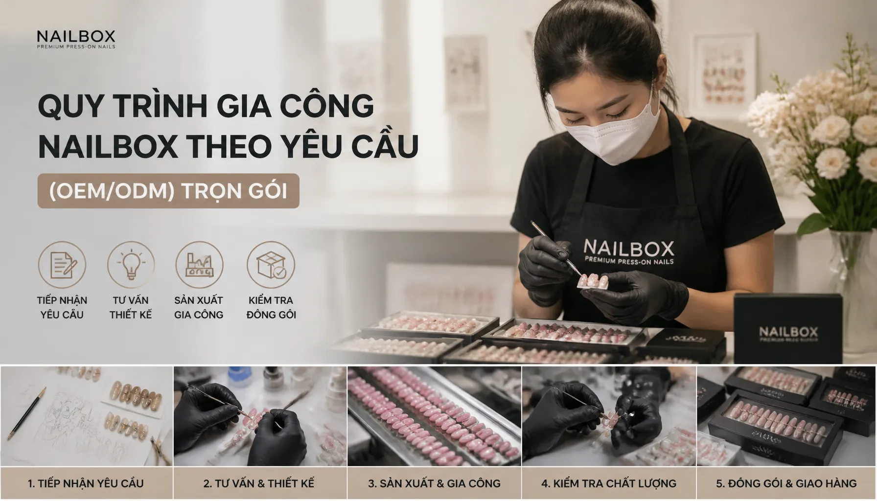 Quy Trình Gia Công Nailbox Theo Yêu Cầu (OEM/ODM) Trọn Gói