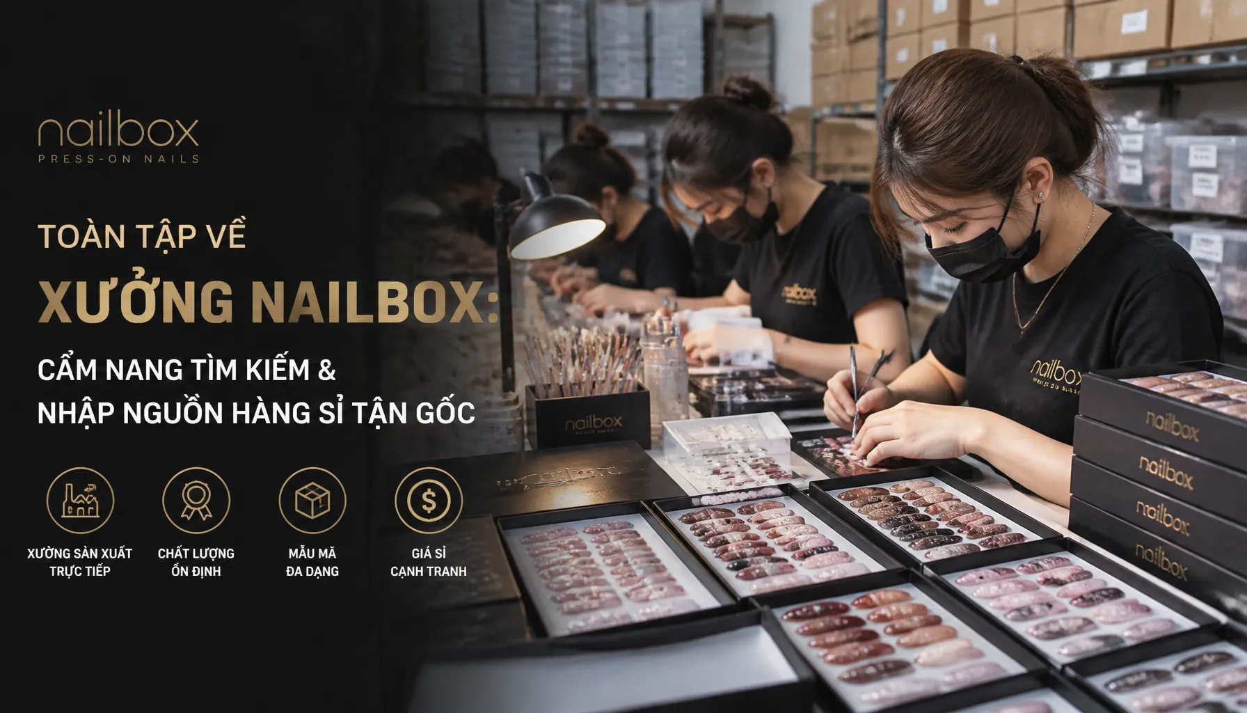 Toàn Tập Về Xưởng Nailbox: Cẩm Nang Tìm Kiếm & Nhập Nguồn Hàng Sỉ Tận Gốc