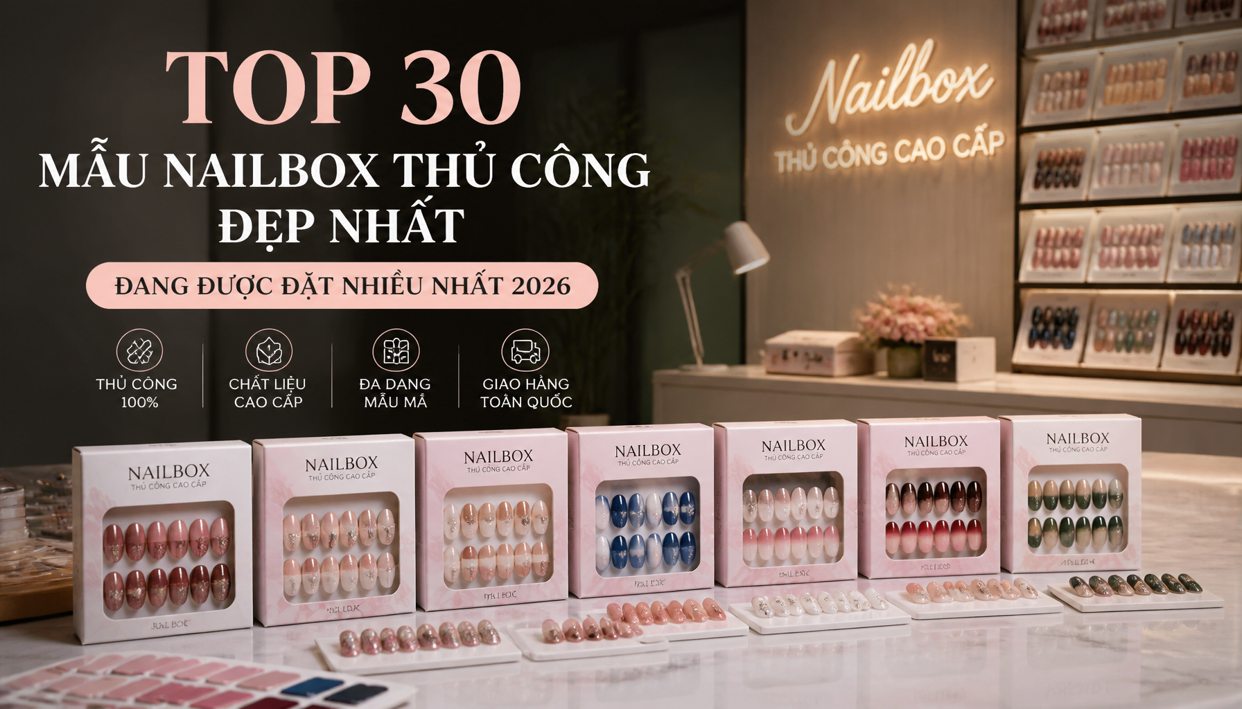Top 30 Mẫu Nailbox Thủ Công Đẹp Nhất Đang Được Đặt Nhiều Nhất 2026