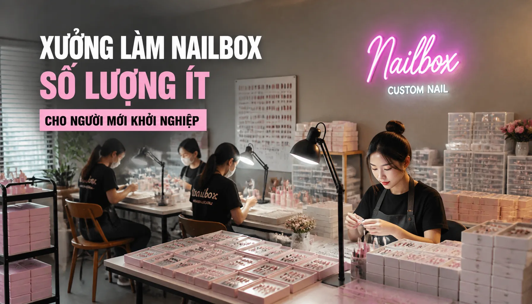 Xưởng Làm Nailbox Số Lượng Ít Cho Người Mới Khởi Nghiệp